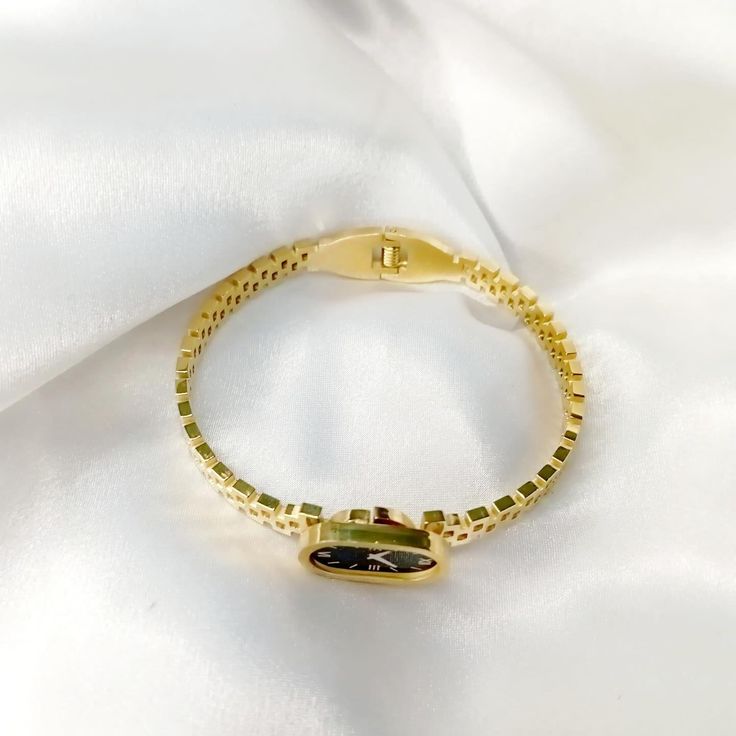 Gold Plated Watch Style Bangle (Dummy Watch)