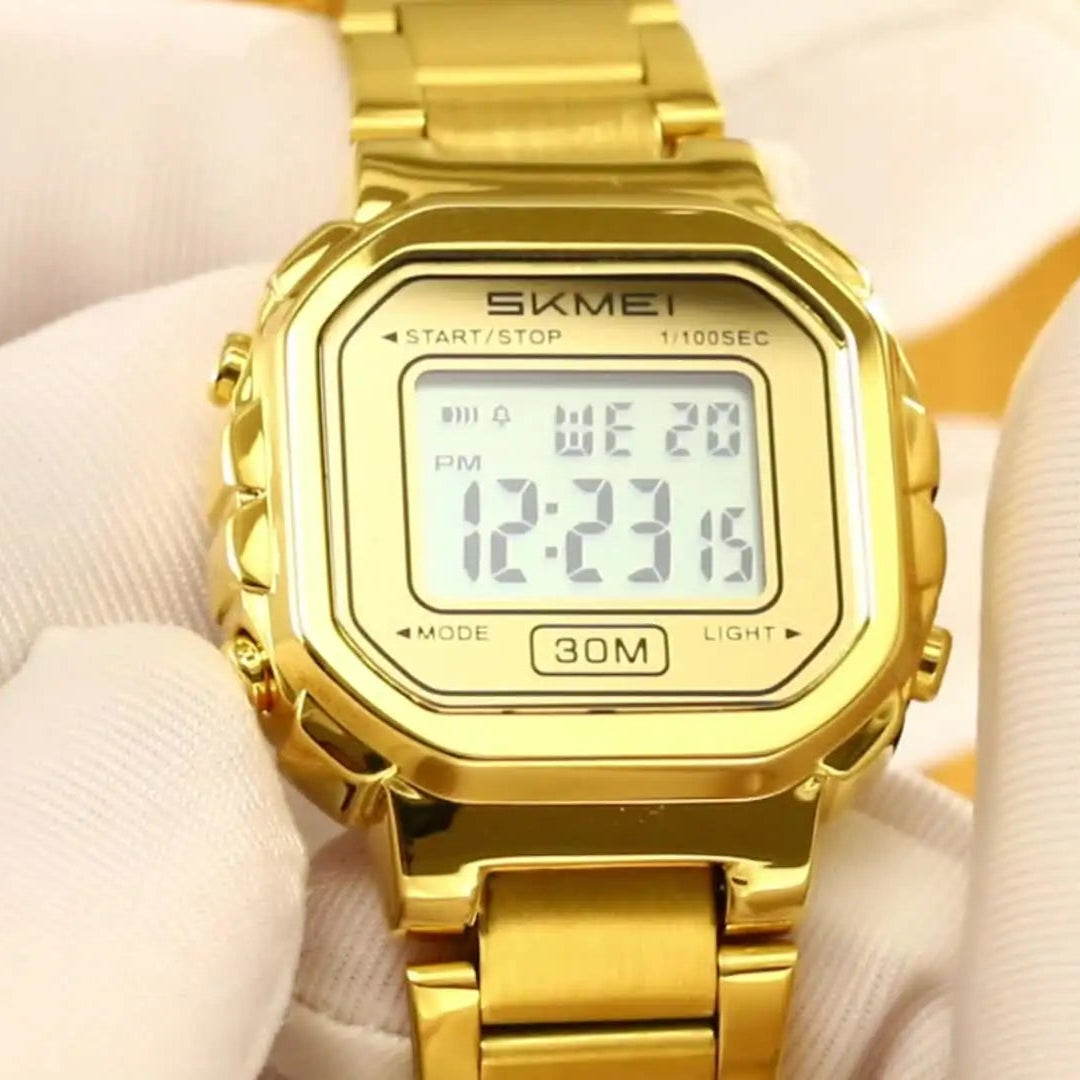 Premium SKMEI Gold Digital Watch