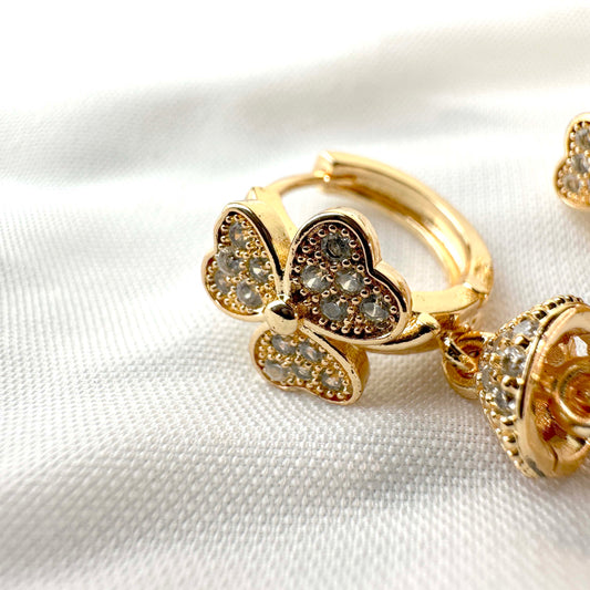 Multi Gemstone Dangle Earrings