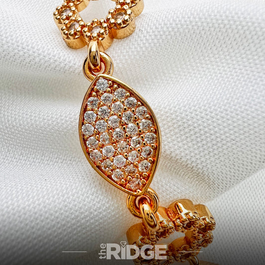 Crystal Bloom Adjustable Bracelet