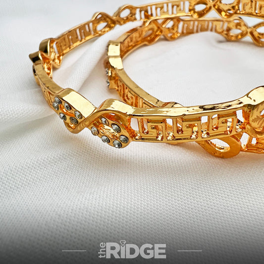 Bow Bloom Bangles – Floral Detail