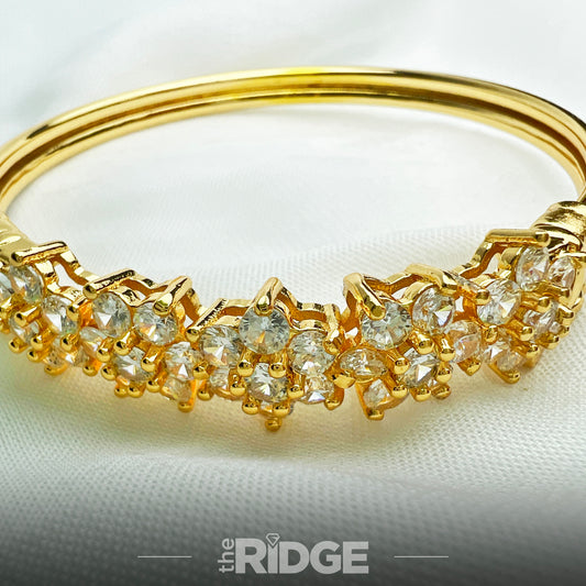 Sparkle Row Bangle - Adjustable