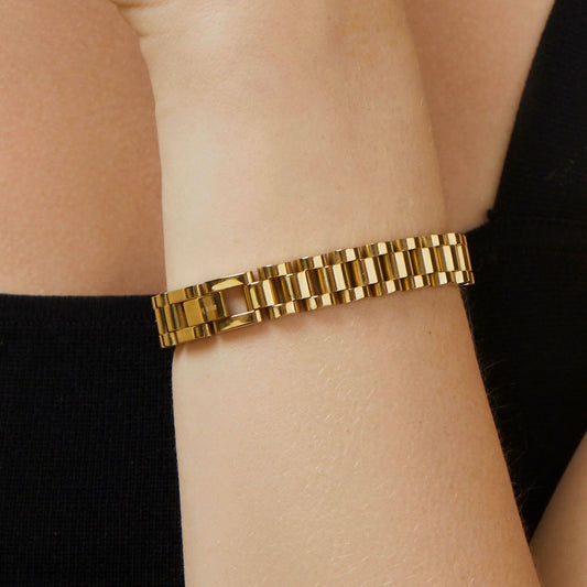 Gold Rolex Link Bracelet