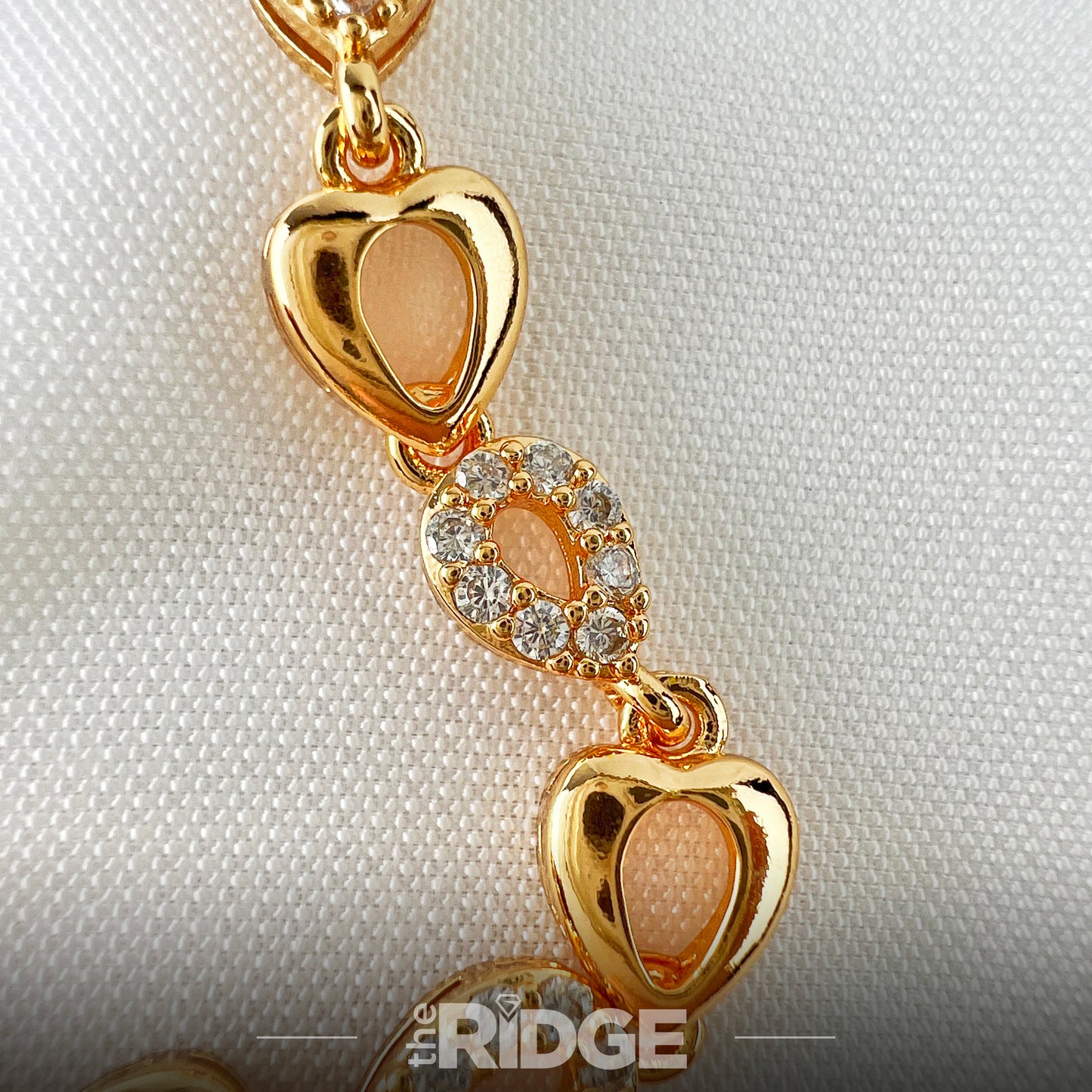 Sparkle Teardrop Heart Bracelet