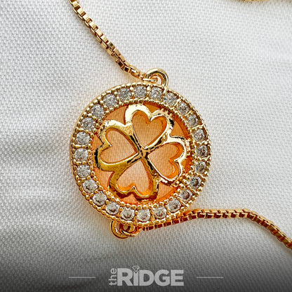 Clover Charm CZ Bracelet