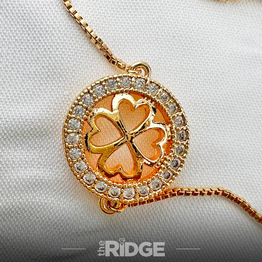 Clover Charm CZ Bracelet