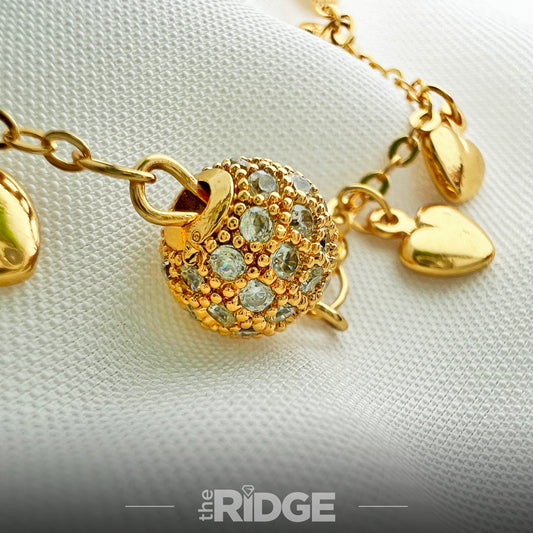 Heart Charms Dangle Bracelet